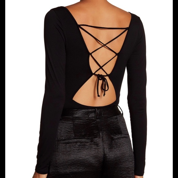 Onesie Cross Back Black Long Sleeve - Picture 8 of 8